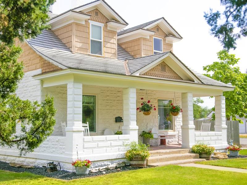 House with new siding and front porch